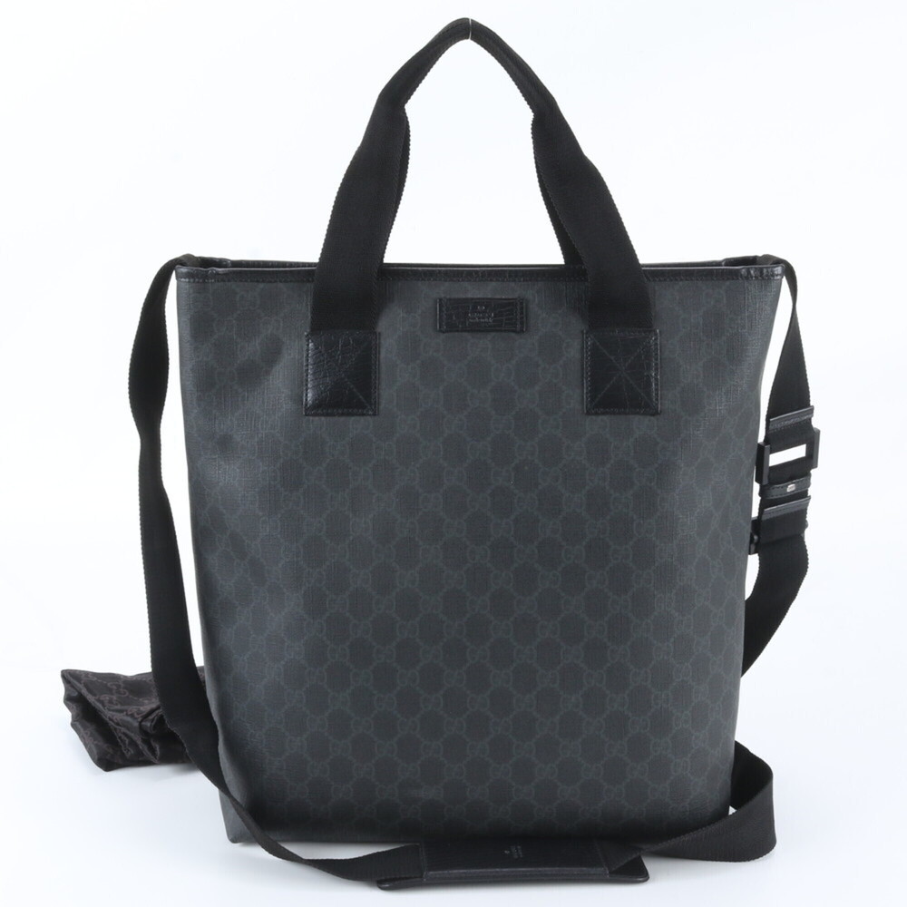 Gucci GG Supreme 162163 Leather 2-Way Shoulder Bag, Messenger Business Tote B...